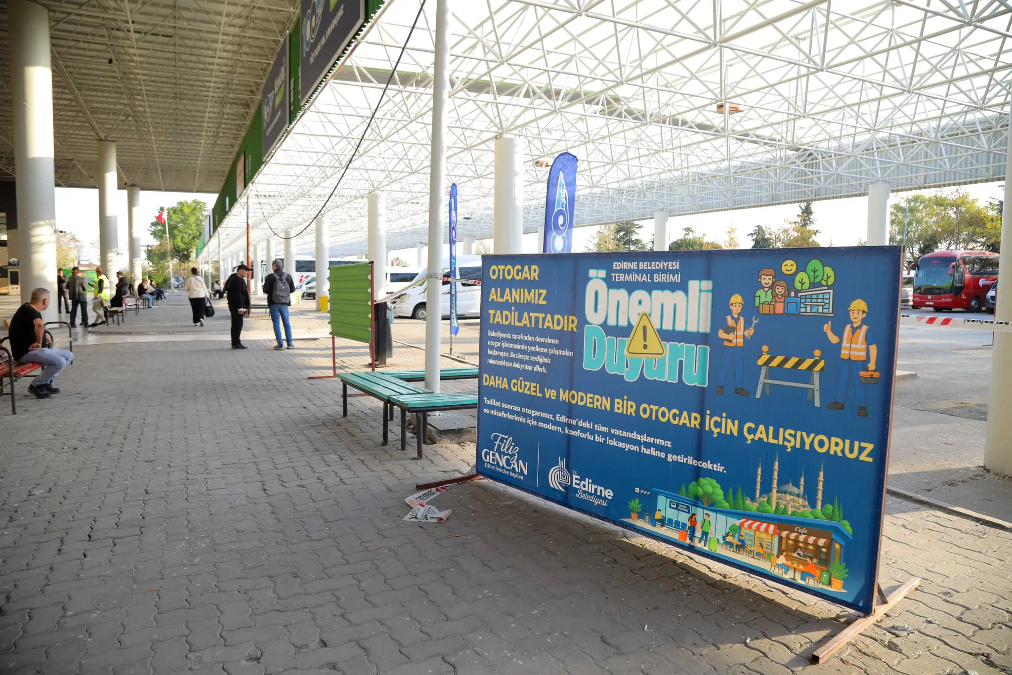 EDİRNE OTOGARI’NDA KAPSAMLI YENİLEME ÇALIŞMALARI SÜRÜYOR galeri görseli